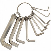 Jogo de chave allen 1,5 a 10 mm com 10 pe�as