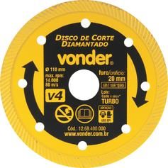 Disco diamantado turbo 100 mm para concreto Disco diamantado turbo 100 mm para concreto