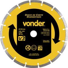 Disco diamantado segmentado 230 mm para concreto 