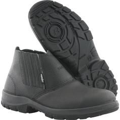 Botina em couro sint�tico com el�stico