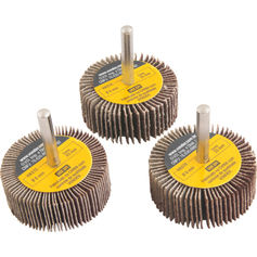 Jogo de rodas de lixa 50 mm x 20 mm com 3 pe�as