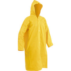 Capa de chuva em PVC laminado sem forro amarela G