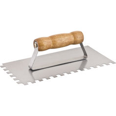 Desempenadeira em a�o dentada  255 x 120 mm