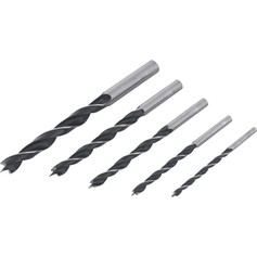 Jogo de brocas 3 pontas  de 3mm a 8 mm com 5 pe�as - Vonder