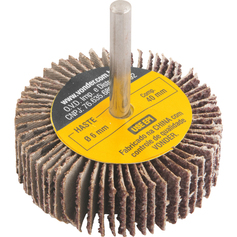 Roda de lixa 60 mm x 20 mm com haste gr�o 36 