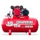 Compressor de ar 10 p�s 150L 2 hp 140 lbs trif�sico - 10/150 RED