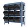 Estante met�lica com 9 caixas n� 7 preta - NE9/7P