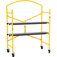 Andaime dobr�vel port�til com 4 rod�zios