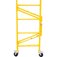 Andaime dobr�vel port�til com 4 rod�zios