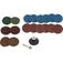 Jogo de discos de lixa com esponja abrasiva 50 mm 20 pe�as