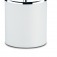 Lixeira pl�stica branca com tampa inox 5,4L Decorline - 3400/202