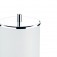 Lixeira pl�stica branca com tampa inox 5,4L Decorline - 3400/202