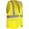 Colete refletivo tipo blus�o com bolso e ziper amarelo - CV 104  