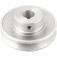 Polia de alum�nio 1 canal perfil A 90 mm com furo de 3/4