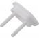 Protetor de tomada branco com 3 pe�as 