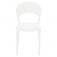 Cadeira pl�stica com encosto fechado branca - Sissi 