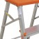 Escada banqueta de alum�nio 2 degraus + patamar - ESC0071