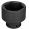 Soquete sextavado de impacto 60 mm encaixe 3/4