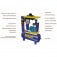 Compressor de ar de parafuso 20 hp 163 litros 9 bar 220V - Rotor Plus 20