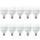 Kit 10 L�mpadas led super bulbo 20W 1680 l�mens branca fria - A80  110V/220V