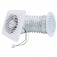 Exaustor para banheiro di�metro de 150 mm com grade e duto - KIT ITC 150  110V