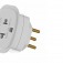 Adaptador universal para tomada 2 pinos - DN1661