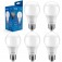 Kit 6 L�mpadas led bulbo 9W 810 l�mens branca fria - A60  110V/220V