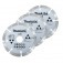 Kit 3 Discos diamantados segmentado 105 mm para m�rmore e granito - D-63688