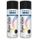Kit 2 tintas spray preto fosco de uso geral 350 ml