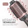 Escova secadora 1200W 3 em 1 Grey Rose Keratin - ES-11-BI  110V/220V