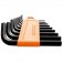 Jogo de chave allen 1,5 a 10 mm com 9 pe�as