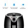 Fritadeira el�trica sem �leo Air Fryer 3,5 L 1240 Watts preta- Flash Fryer  110V