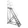 Escada plataforma de alum�nio 2.75 m c/ 10 degraus + patamar 