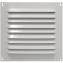 Grade de ventila��o em alum�nio branca quadrada 20 x 20 cm