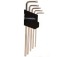 Jogo de chave hexalobular tipo L longa T10 a T50 9 pe�as
