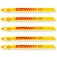 L�mina serra tico tico 50 mm 6 dentes bimetal madeira 5 pe�as - BU36