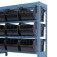 Estante met�lica com 9 caixas n� 7 preta - NE9/7P
