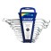 Jogo de chave combinada 6 a 22 mm a�o cromo van�dio com 11 pe�as - 1 B - 11M