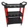 Carrinho para trabalhos automotivos 3 bandejas - detailers red & shine 