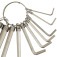 Jogo de chave allen 1,5 a 10 mm 10 pe�as