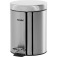 Lixeira inox 5L com pedal balde e escova sanit�ria