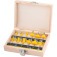 Jogo de fresas para madeira haste 6 mm com 12 pe�as 