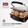 Sanduicheira Grill antiaderente 1.800 watts Press Grill Red Ceramic - PG-02  110V