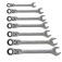 Jogo de chave combinada com catraca articulada 8 a 19 mm 7 pe�as - 3227070
