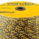 Corda multifilamento tran�ada 12 mm x 140 m preta e amarela  