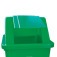 Cesto coletor de lixo 60L tampa basculante com adesivo - CC61VD 