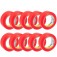 Fita isolante 19 mm x 10 m vermelha com 10 pe�as