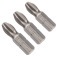 Jogo de bits philips ph3 encaixe 1/4" x 25mm 3 pe�as