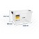 Caixa pl�stica transparente 43,5 x 28,5 x 25 cm - CBV 015