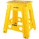 Banqueta pl�stica dobr�vel altura 450mm amarela